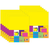 Neon Poster Board, 5 Assorted Colors, 11 x 14, 5 Sheets Per Pack, 12 Packs