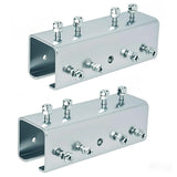 BIAXJUNY 2 PCS Strut Channel Connector Extend Bracket,3.1mm Thickness U Shaped Splice Connector Joiner Extend Mounting Bracket C