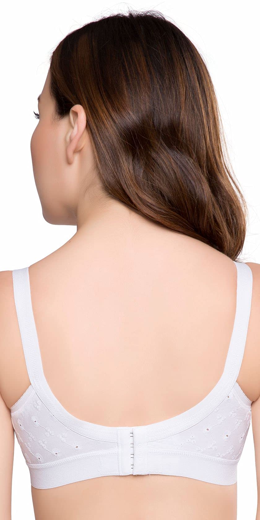 Trylo Women'S Non-Wired Bra (Krutika Chiken_White_1 Count (Pack Of 1)),White,34,B07Z5F5ZTC