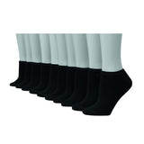 Hanes WomenS No Show Sock, Black, Sock Size 911 Shoe Size 59 (Pack Of 10)