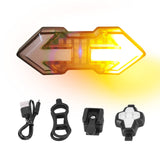JINKEY Bike Turn Signals for ebike, Bright Smart Tail Light with Turn Signal, 120 Lumens Rechargeable Rear Light, Wireless Remot