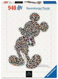 Ravensburger Disney Mickey Mouse Shaped 945 Piece Jigsaw Puzzle for Adults - 12000075 - Handcrafted Tooling, Made in Germany, Ev