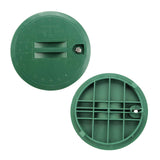KVMORZE 2 Pcs 10 Inch Round Valve Box Cover Lid Replacement for Outdoor Green Sprinkler System Irrigation Control Water System L