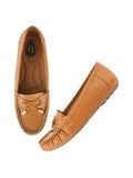 Shoetopia Women'S Comfortable Loafers Tan | Soft Slip-On Casual Formal Flat For Office College & Travel Eu37,Tan,4,B0DJJWH8GX