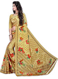 Leelavati Printed Bollywood Crepe Saree (Beige) (SVs769Beige)