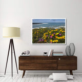 California Poppy And Iceplant, Montano De Oro State Park, California-Paper Art-50,,X38,,