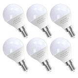 GOSCHE 6 Pack Bright Ceiling Fan Light Bulbs, 60 Watt Equivalent, E12 Led Bulb, A15 Shape Candelabra Base Chandelier Light Bulb,