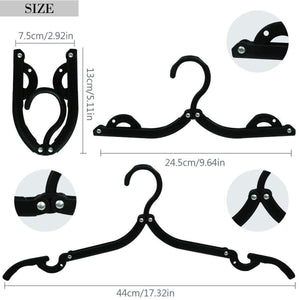 12 PCS Travel Hangers - Cruise Ship Essentials Portable Folding Clothes Hangers Travel Accessories Foldable Clothes Drying Rack