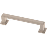 FRANKLIN BRASS Stepped (10-Pack) Cabinet Handles 3-3/4 Hole Center Pulls | Satin Nickel Hardware Kitchen Door, Drawers, Dressers