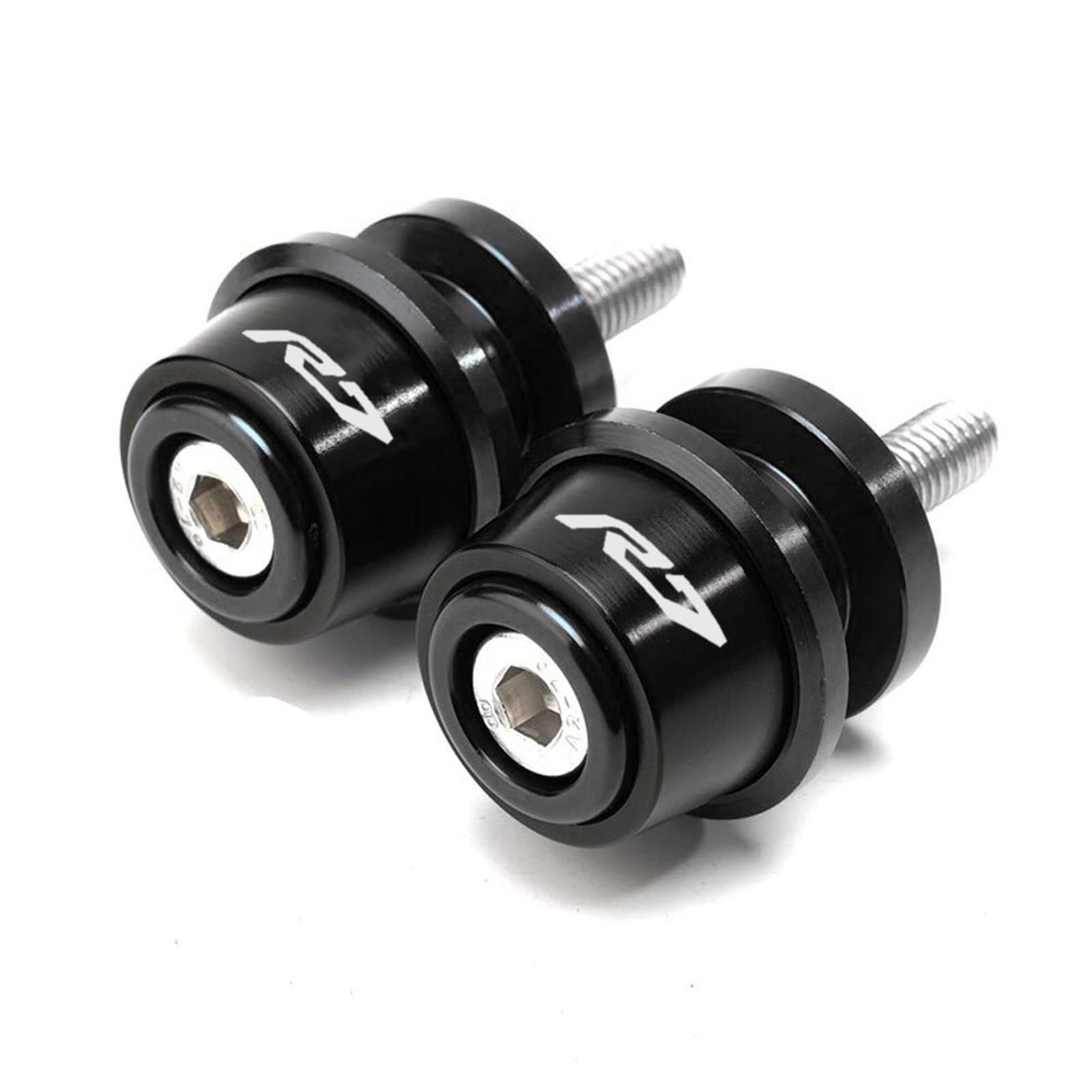 Mowok Swingarm Spool Slider Fits For Yamaha R7 Yzfr7 Yzf R7 2021 2022 Motorcycle Accessories Stand Screws (Black)