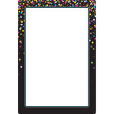 Ashley Productions Smart Poly Chart Black Confetti Blank, 13 x 19