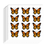 AHANDMAKER 240 Pieces Self-Adhesive Stickers 0.8 x 1 Inch Monarch Butterfly Stickers for Planner Calendar Scrapbook Crafting Par
