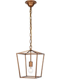 Elegant Lighting Maddox Collection 1 Light Pendant Lamp In Vintage Gold Finish - 9.75D X 14.5H