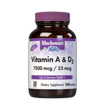 Bluebonnet Nutrition Vitamin A & D3 25,000 IU/1,000 IU from Deep Sea, Cold Water, Fish Oil - For Eye Health & Immune Function* -