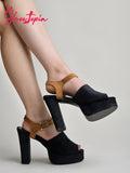 Shoetopia Women'S Heeled Sandal-7 Kids Uk (Girls-Book-Black)-Eu40,Black,7,B0D4VRHGK2