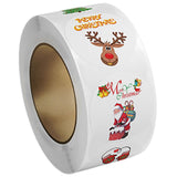 ATORSE 500Pcs Christmas Stickers Roll for Card Making Handmade Crafts Gift Wrapping Style G