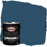 Glidden Interior Paint + Primer: Blue/Blue Lava, One Coat, Semi-Gloss, 1-Gallon