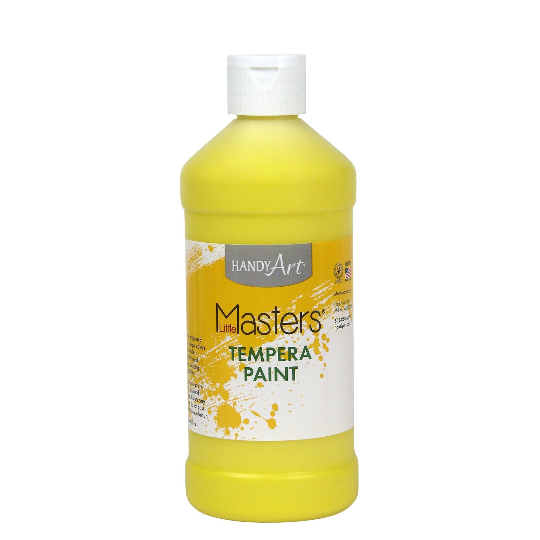 Handy Art Little Masters Tempera Paint 16 ounce, Yellow
