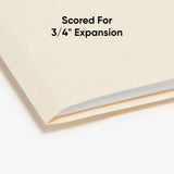 Smead File Folder, 1/3-Cut Tab, Assorted Positions, Letter Size, Manila, 100 per Box (10330)