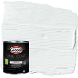 Glidden One Coat 1 qt. Moonlit Snow/Gray Semi-Gloss Interior Paint with Primer