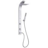 PULSE ShowerSpas 1020-S Splash Shower System with 8 Rain Showerhead, 2 Pulsating Body Spray Jets and Hand Shower, Silver with Ch