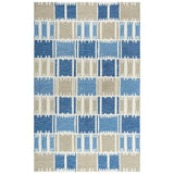 Alora Decor Rivera 7'9' X 9'9' Geometric Blue/Ivory/Beige Hand-Tufted Area Rug