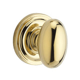Baldwin Reserve 9BR3500023 Traditional Ellipse HalfDummy Knob in Polished Brass