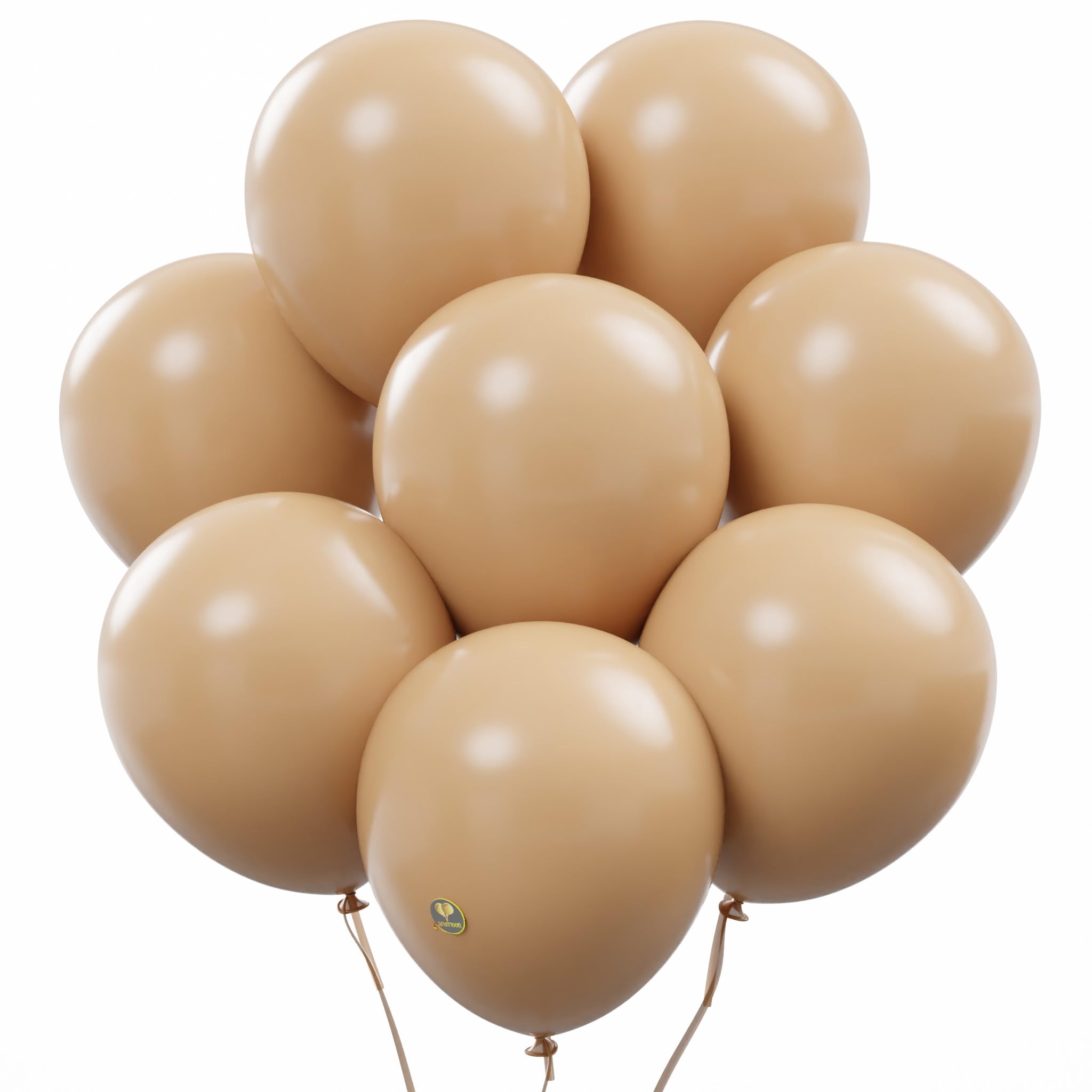 AFTERLOON Biodegradable Balloons 24 pcs Beige 12 Inch, Matte Color Thickened Extra Strong Latex Helium Float, Multicolor Colorfu