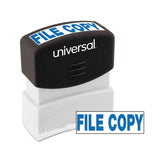 Universal 10104 Message Stamp, FILE COPY, PreInked OneColor, Blue