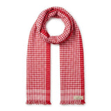 Traditional Assamese Gamosa (Gamusa) For Men & Women | Red & White Cotton Handwoven Scarf | Cultural Prayer Cloth | Bihu Festiva