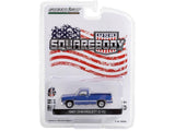1987 Chevy C-10 Pickup Truck Blue Squarebody Usa Limited Edition To 3024 Pieces Worldwide 1/64 Diecast Model Car By Greenlight 5