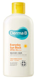 Derma B Everyday Sun Block Large Size Sunscreen SPF50+ PA++++ 6.71 Fl Oz, 200ml Fast-Absorbing Lightweight SPF Moisturizer, Faci