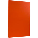 JAM PAPER Legal 65lb Cardstock - 8.5 x 14 Coverstock - 176 gsm - Orange Recycled - 50 Sheets/Pack