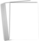 Hamilco White Cardstock Thick Paper 8 x 10 Blank Heavy Weight 100 lb Cover Card Stock 50 Pack (Bright)