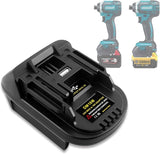 TEPULAS DM18M Adapter for Dewalt for Makita Power Tools, USB Charging Adapter for Dewalt 20V & for Milwaukee 18V Battery to Work
