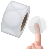 Performore Crystal Clear Transparent 2 Round Stickers, Envelope Tab Sealer and Retail Package Round Clear Seal Labels Self Adhe