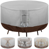 Round Patio Furniture Covers, GYXZ Outdoor Furniture Cover Waterproof for Patio Table & Chair Sets, UV-Resistant Fade-Proof Prot