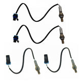 TRQ O2 Oxygen Sensor Kit 4 Piece Set Upstream & Downstream Compatible with Chevy GMC Hummer