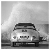 Ocean Waves Breaking On Vintage Beauties (Bw Detail 2)-Paper Art-38,,X38,,