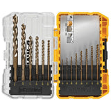 DEWALT Cobalt Alloy Steel Drill Bit Set with Pilot Point, 14Piece (DWA1240)
