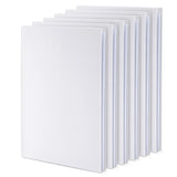 Paper Junkie Blank Books for Kids to Write Stories - 6 x 8 In, White, Pack of 6 - Unlined Hardcover Sketchbooks - Drawing Notebo