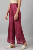 W Strechable Parallel Pants For Women | Trousers For Women | W For Woman Purple Xl 22Auw62097-217985