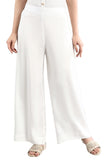 Aurelia White Solid Palazzo Ethnic Bottomwear for Women