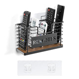 Remote Control Holder, 5-Slot TV Remote Holder Wall Mount, Universal Remote Caddy - Large Size Design for Wall, Table, Living Ro