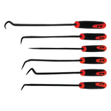 Performance Tool W942 MultiShaped and Angled Hook and Pick Tool Set for Garages and Workshops, Black, 6 pieces