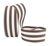 Ribbon Bazaar Grosgrain Mono Stripes 5/8 inch Brown by The Yard 100% Polyester Ribbon