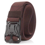 Edifier Unisex Breathable Webbing Nylon Military Style Tactical Canvas Men Women Waist Belt With HeavyDuty QuickRelease Metal 