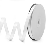 Luomorgo 3/8 Inch Satin Ribbon, 50 Yards White Satin Ribbon, Fabric Ribbon for Gift Wrapping, Flower Bouquet, DIY Craft, Sewing,