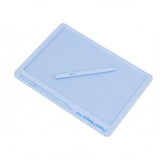 HEAVENGLOW Grooved Paper Creasing Board Pen Slot Origami Scoring Board Rounded Corners Paper Scoring Tool Rectangular, Blue|Craf