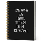 ISANOU Sarcastic Notebook for Funny Introvert Friends,Funny Office Gifts for Coworker Friends Boss,Meeting Notes Notebook for Wo